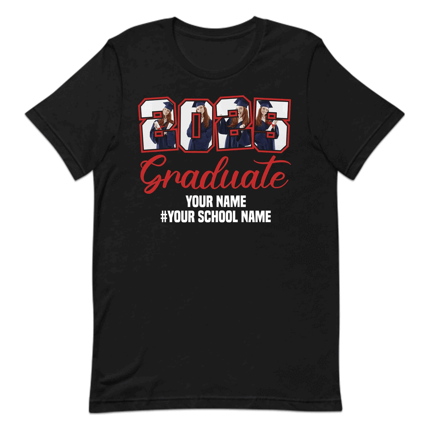 Custom 2025 Graduation Shirt | Senior Class Tee, Sweatshirt, or Hoodie | PRODUCT CODE: GCPSNBDAEMD