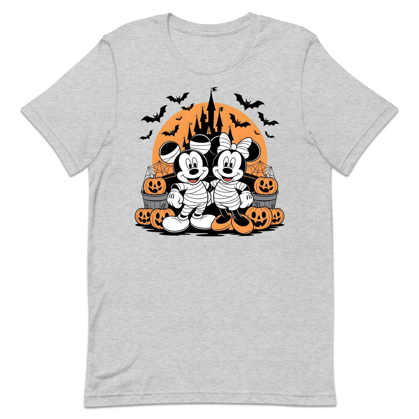 Mickey & Minnie Mummy T-Shirt, Haunted Castle Sweatshirt, Spooky Disney Hoodie | PRODUCT CODE: MENMBASFH