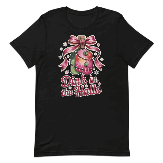 Dink In The Halls Pickleball Christmas T-Shirt, Funny Holiday Sweatshirt, Ugly Xmas Hoodie | PRODUCT CODE: DKJSDBEWP