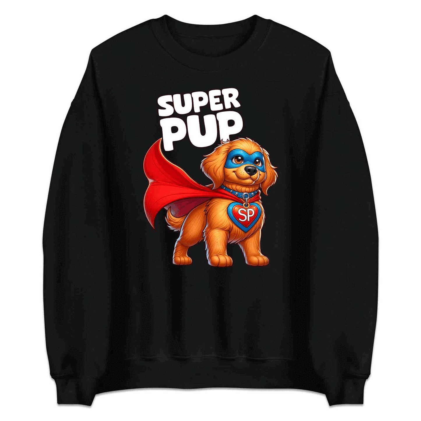 Super Pup Hero Dog T-Shirt | Cute Superhero Puppy Jumper | Funny Pet Lover Hoodie | PRODUCT CODE: SPETRUMNCPA