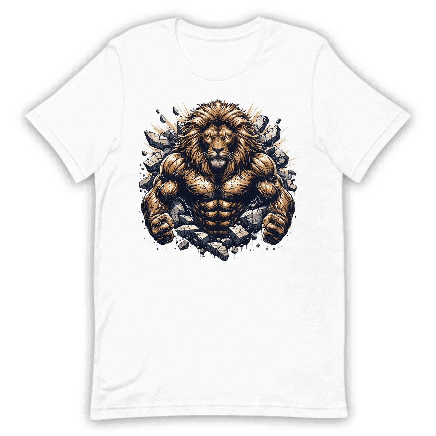 Majestic Lion Breaking Through Wall 3D Realistic Fierce Lion | PRODUCT CODE: MJSTLKBRNWLTH