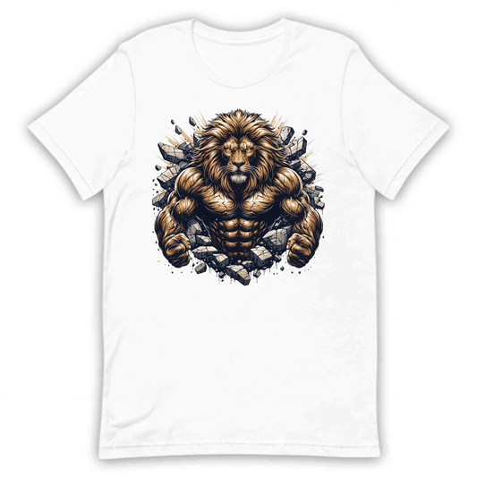 Majestic Lion Breaking Through Wall 3D Realistic Fierce Lion | PRODUCT CODE: MJSTLKBRNWLTH