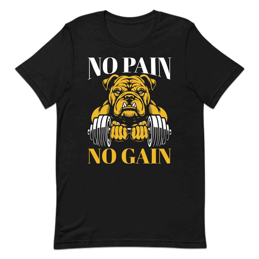 Fitness Bulldog Gym No Pain No Gain | PRODUCT CODE: FTNBLDGOYMAP