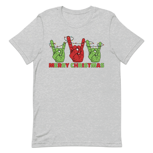 Merry Christmas Rock Sign Xmas Rock N Roll Hands Gesture | PRODUCT CODE: YRMCHRKCOHN