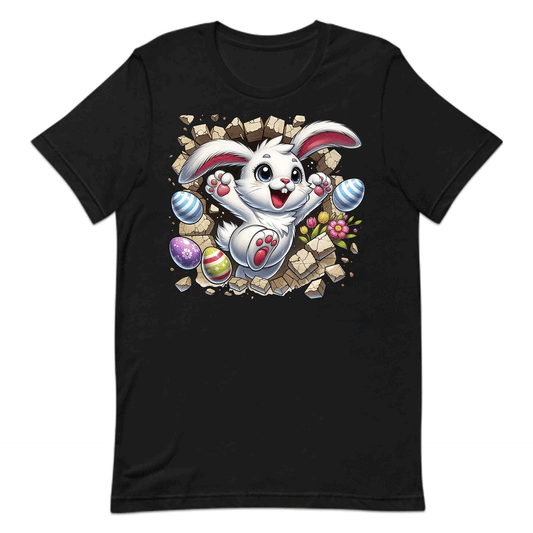 Bunny Breaking Through Wall 3D Realistic Happy Easter Bunny | PRODUCT CODE: BNYRKTHWLAPYE