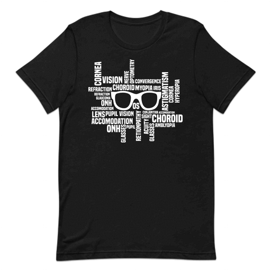 Stylish Optometry Word Art Vision Care Lovers Optometrist | PRODUCT CODE: SYTOPRNWDRAV