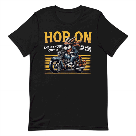 Bunny Biker Rabbit Motorcyclists Hop On and Ride Free | PRODUCT CODE: BNEKABYADSMWP