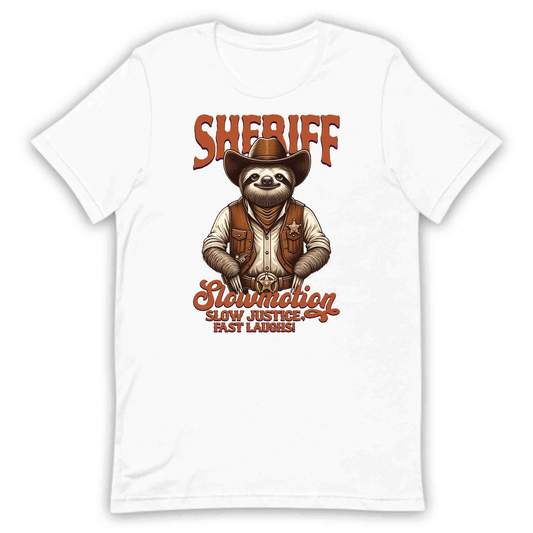 Sheriff Slowmotion Sloth Slow Justice Fast Laughs Quirky Western Animal | PRODUCT CODE: SHREWTNMOHA
