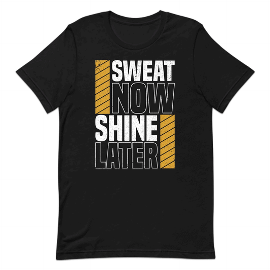 Sweat Now Shine Later Motivational Gym Quote | PRODUCT CODE: SAWNHIELTMOVG