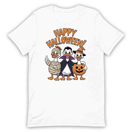 Happy Halloween Duck T-Shirt, Spooky Costume Sweatshirt, Pumpkin Vampire Hoodie | PRODUCT CODE: HOTJDSKCY