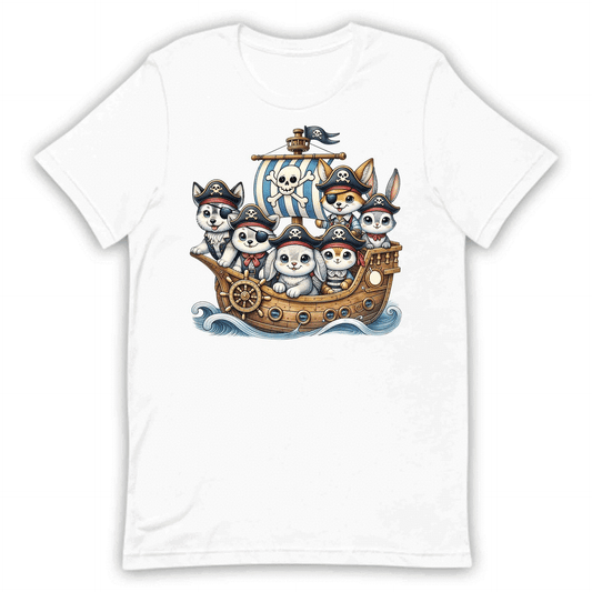 Pirate Animal Crew Pets Pirate Hats Sailing the High Seas Dogs Cats Bunnies | PRODUCT CODE: WHSMPRTANLCR