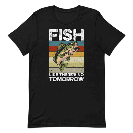 Fish Like There's No Tomorrow Retro Bass Fishing | PRODUCT CODE: RTFCHLKTHRNW