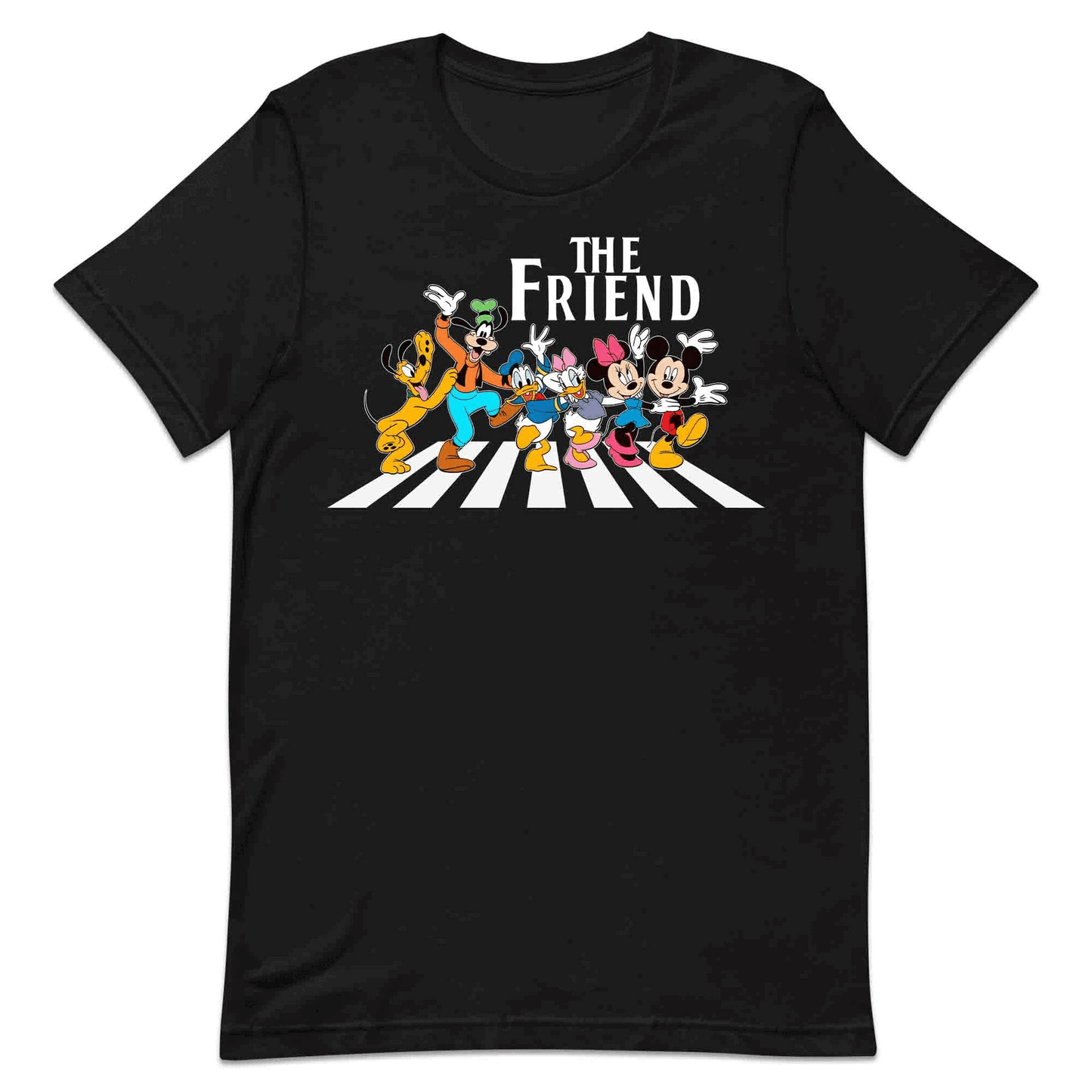 The Friends Disney T-Shirt | Mickey & Friends Walking Abbey Road Jumper | The Beatles Fan Hoodie | PRODUCT CODE: THFERISOANCY