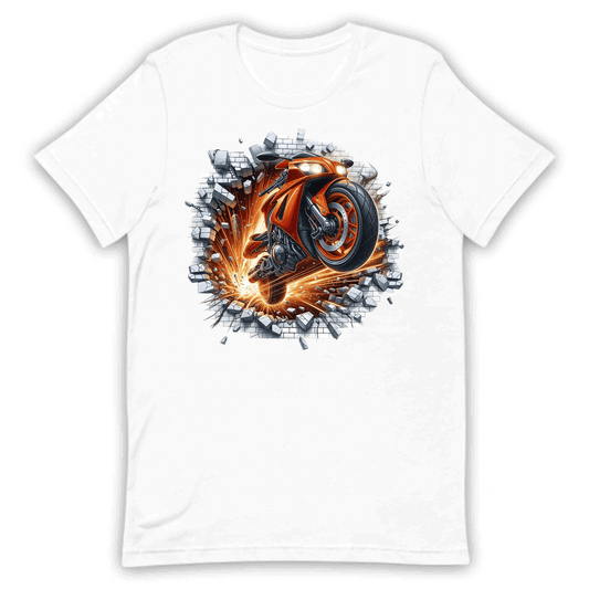Motorcycle Breaking Through Wall 3D Explosive Motorcycle | PRODUCT CODE: MSLUBLGDOWLR