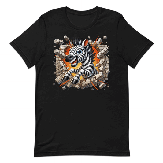 Zebra Breaking Through Brick Wall 3D Realistic Funny Wild Zebra Smash | PRODUCT CODE: ZBRKNGWLADS