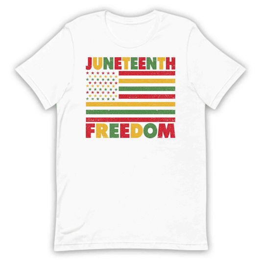 Juneteenth Freedom Afrocentric Flag Retro-Style Black History Month | PRODUCT CODE: JNTHFRDMOAFR