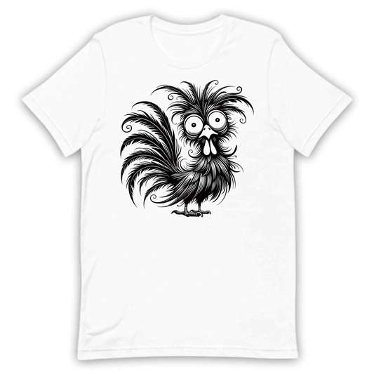 Funny Crazy Chicken Farm Life Humor Style Eccentric Rooster | PRODUCT CODE: FNYCRYZMALFES
