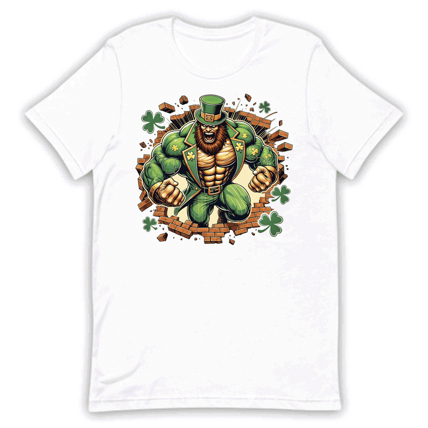 Leprechaun Breaking Through Wall 3D Realistic Badass St. Patrick’s Day | PRODUCT CODE: LEPRCHBKNGWLA