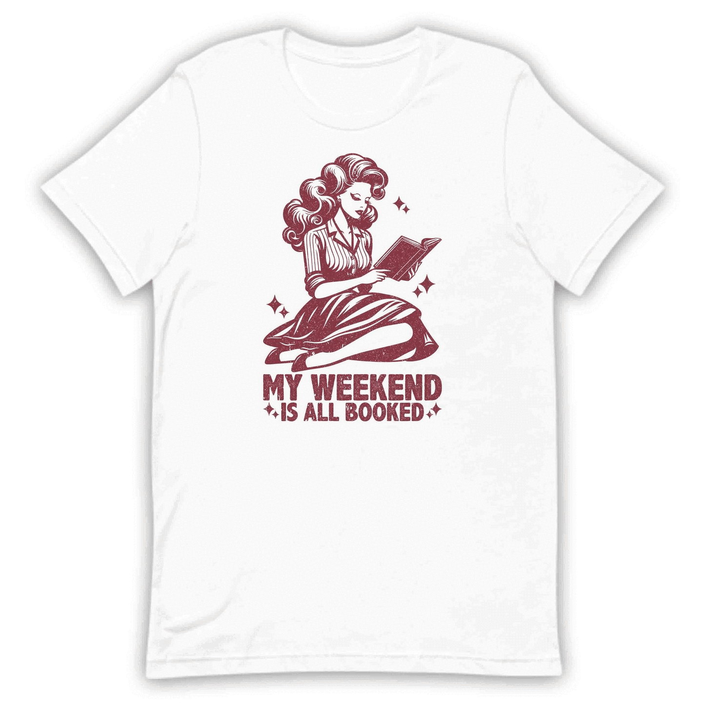 My Weekend is All Booked Vintage Reading Introverts & Avid Readers Banned Books | PRODUCT CODE: MWKENDOBVJE