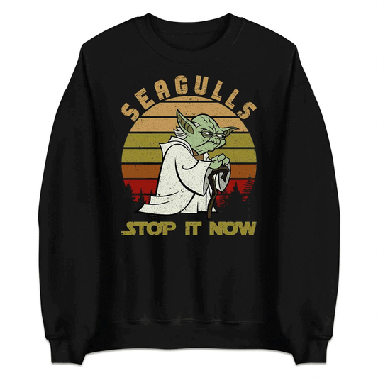 Star Wars Mandalorian T-Shirt | Yoda Meme Jumper | Seagulls Stop It Now Hoodie | Disney Star Wars Tee | PRODUCT CODE: STBRPONCWY