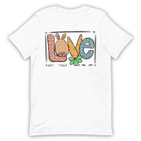 Easter Bunny Love Easter Egg Hunt Cute Rabbit and Carrot | PRODUCT CODE: ETSBYNLVRATCO