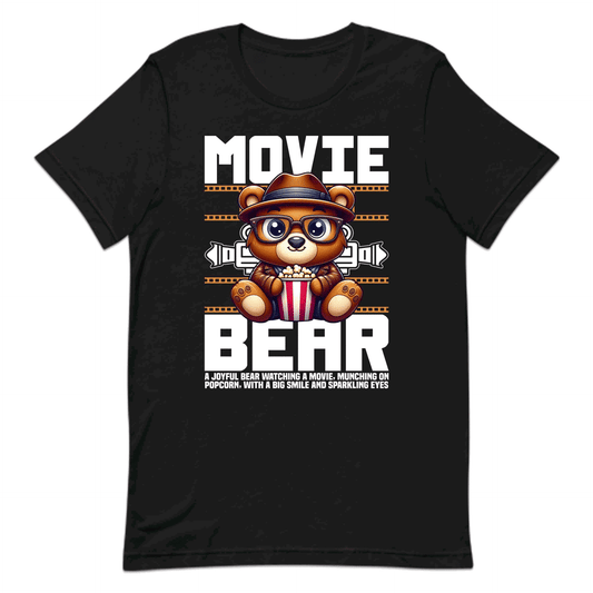 Adorable Movie Bear Film Buffs Popcorn Enthusiasts | PRODUCT CODE: ADBMVEBRFLBS