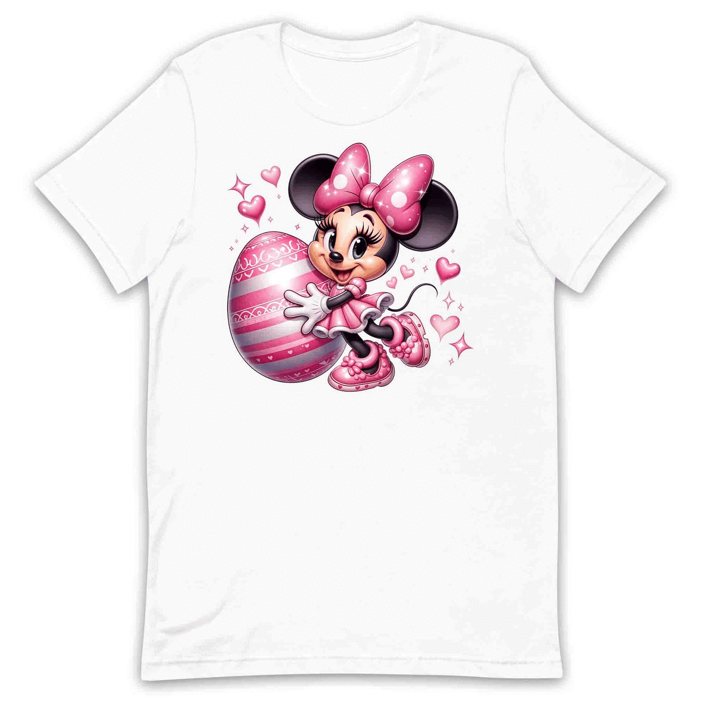 Disney Minnie Mouse Easter T-Shirt | Pink Bow & Festive Egg Jumper | Disney Lovers Hoodie | PRODUCT CODE: DNJKETEPASD