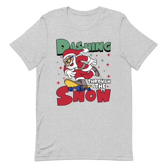Christmas Dashing Through the Snow Xmas Skateboard Santa | PRODUCT CODE: DHSTHGHNWSA