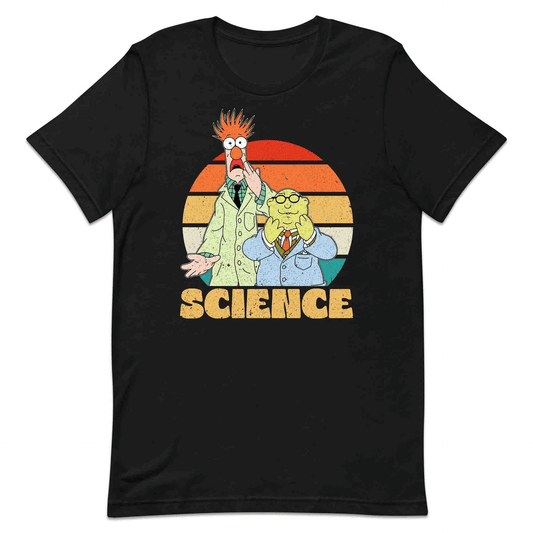 Beaker & Bunsen Science T-Shirt, Jumper & Hoodie – Retro Muppets Lab Duo for STEM Fans & Nerds | PRODUCT CODE: BASDKEWRM