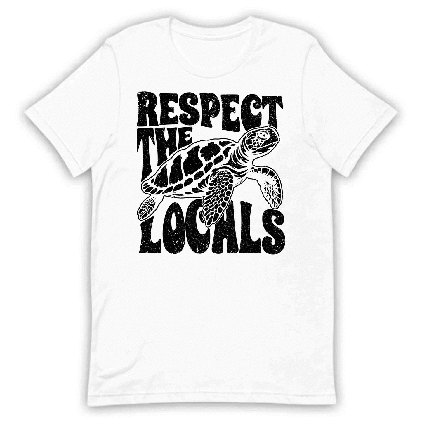 Respect the Locals Sea Turtle Ocean Conservation Save the Turtles Beach Lover Marine Life Protection | PRODUCT CODE: RBSPEBTXKAIE