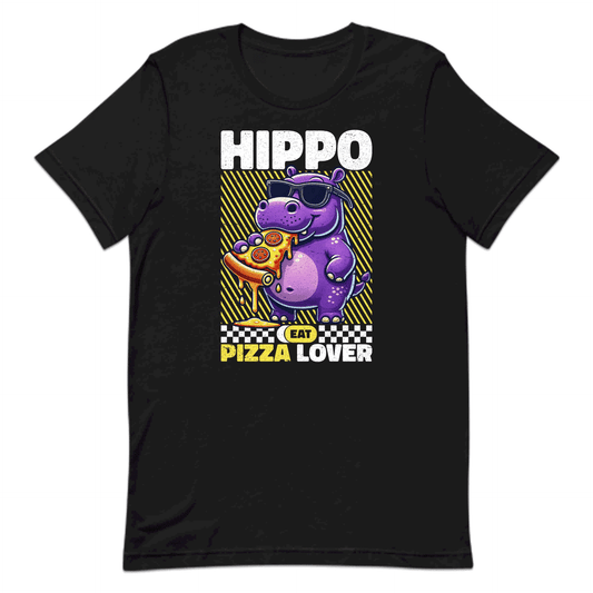 Funny Hippo Pizza Lover Quirky Foodies Hippopotamus Pizza Enthusiasts | PRODUCT CODE: FNPZHPOANMLET