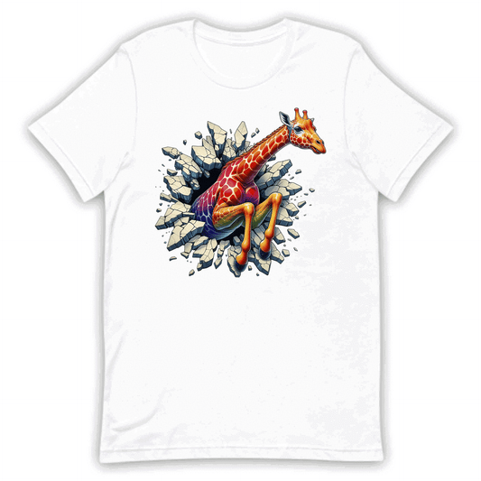 Giraffe Breaking Through Wall 3D Realistic Giraffe | PRODUCT CODE: GRFEIBRKWLD
