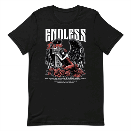 Endless Love Angel Wings Valentine's Day Gothic Rose & Cross | PRODUCT CODE: QBRCROKURILW