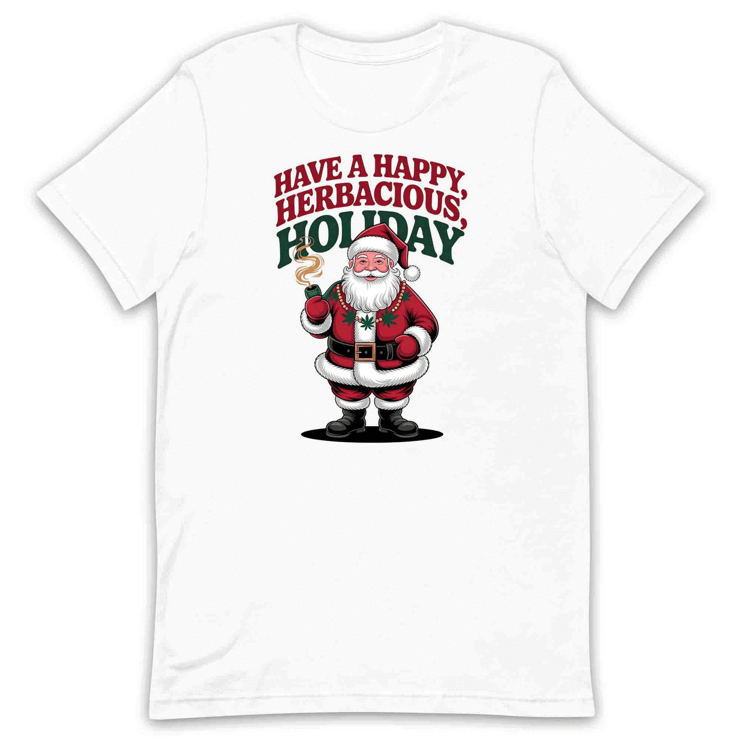 Have a Happy Herbaceous Holiday T-Shirt, Stoner Christmas Sweatshirt, Cannabis Xmas Hoodie | PRODUCT CODE: HVBSADJIDX