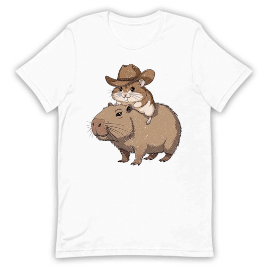 Cowboy Hamster Riding Capybara Western Animal | PRODUCT CODE: CWBHMRDNGW