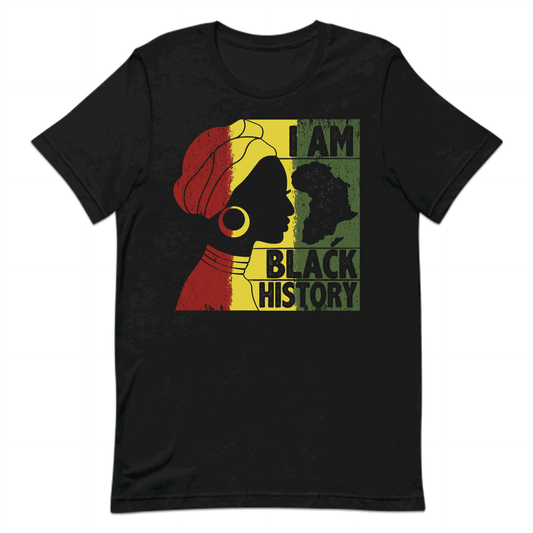 I Am Black History Afrocentric Heritage Pride Black Lives Matter | PRODUCT CODE: MNABEVJGHSTY