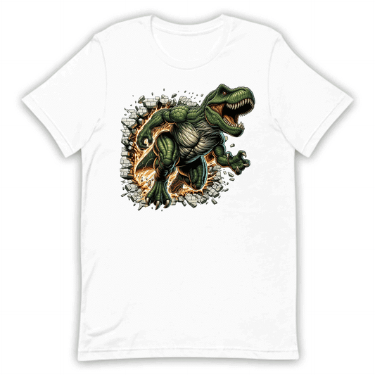 T-Rex Breaking Through Wall Epic Roaring 3D Realistic Jurassic Dino | PRODUCT CODE: REBKNGWSMHEP