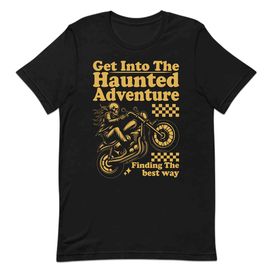 Skeleton Motorcycle Rider Spooky Ghostly Skull Biker | PRODUCT CODE: SKMTRORNADSBW