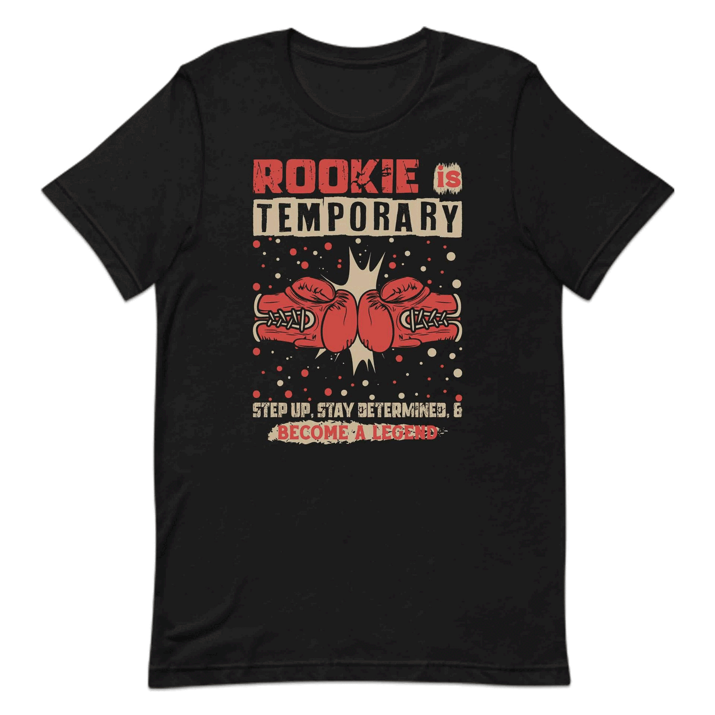 Rookie is Temporary Boxing Inspirational | PRODUCT CODE: RKOESITMPYNSGL