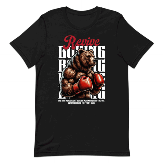 Revive Bear Boxer Fighters Motivational Quote | PRODUCT CODE: RVEBAXROPBALE