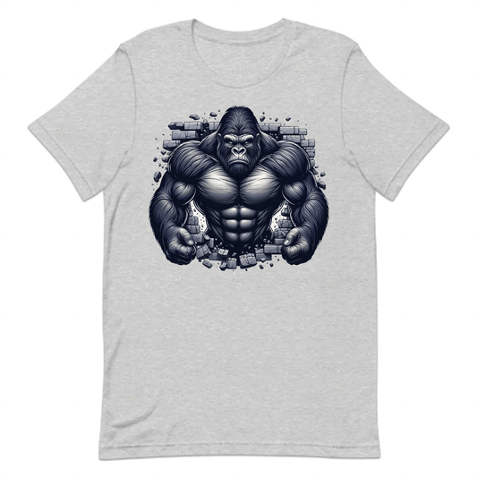 Gorilla Breaking Through Brick Wall Muscular Gorilla Smashing 3D Realistic Animal | PRODUCT CODE: GRLOBKNGOSNBE