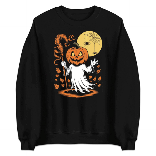 Pumpkin Head Ghost T-Shirt, Haunted Lantern Sweatshirt, Horror Moon Hoodie | PRODUCT CODE: SPOWERNGH