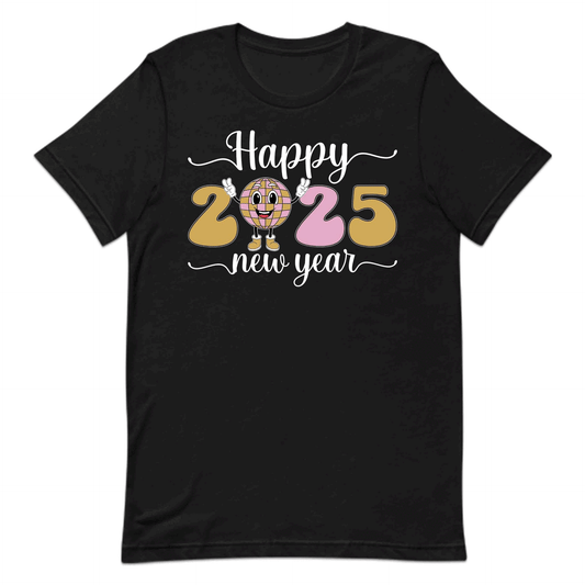 Happy New Year 2025 Disco Ball Mascot Joyful NYE | PRODUCT CODE: HNYRETWNDCIBL