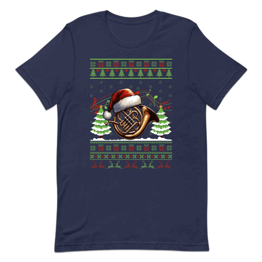 French Horn Christmas Ugly Xmas Musicians | PRODUCT CODE: FNCHORCHMTSU