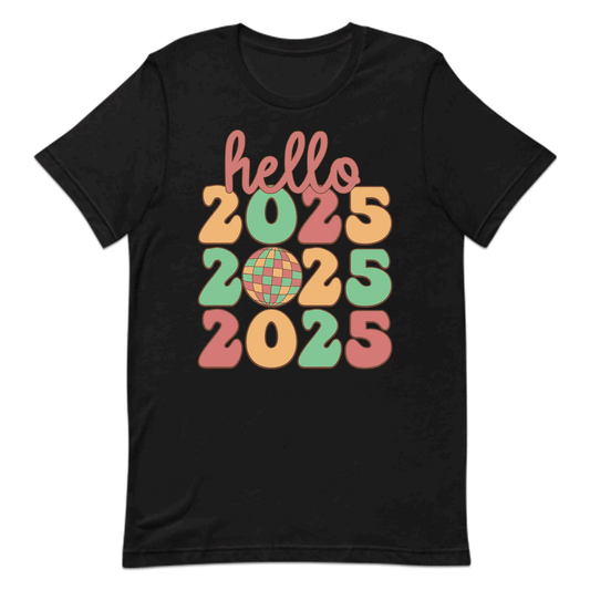 Hello 2025 Happy New Year Vintage Disco Ball NYE | PRODUCT CODE: HLOTWNFVEHP