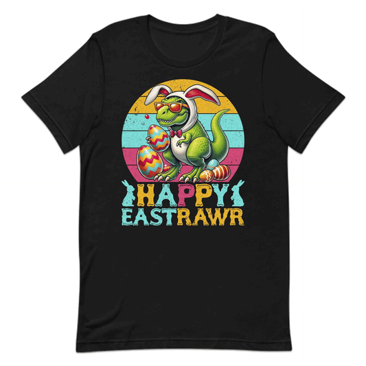 Happy East-Rawr Easter Dino Bunny Hilarious T-Rex | PRODUCT CODE: HPESTWRADNIB