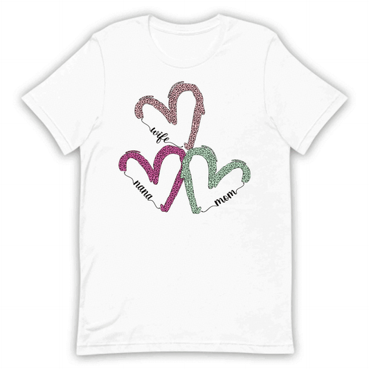Wife Mom Nana Leopard Print Heart Mother's Day | PRODUCT CODE: WFMONALEPRD