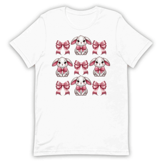 Kawaii Bunny Bow Sweet Pink Bow Rabbit Easter Bunny Lover's | PRODUCT CODE: KWANUYBWOWET
