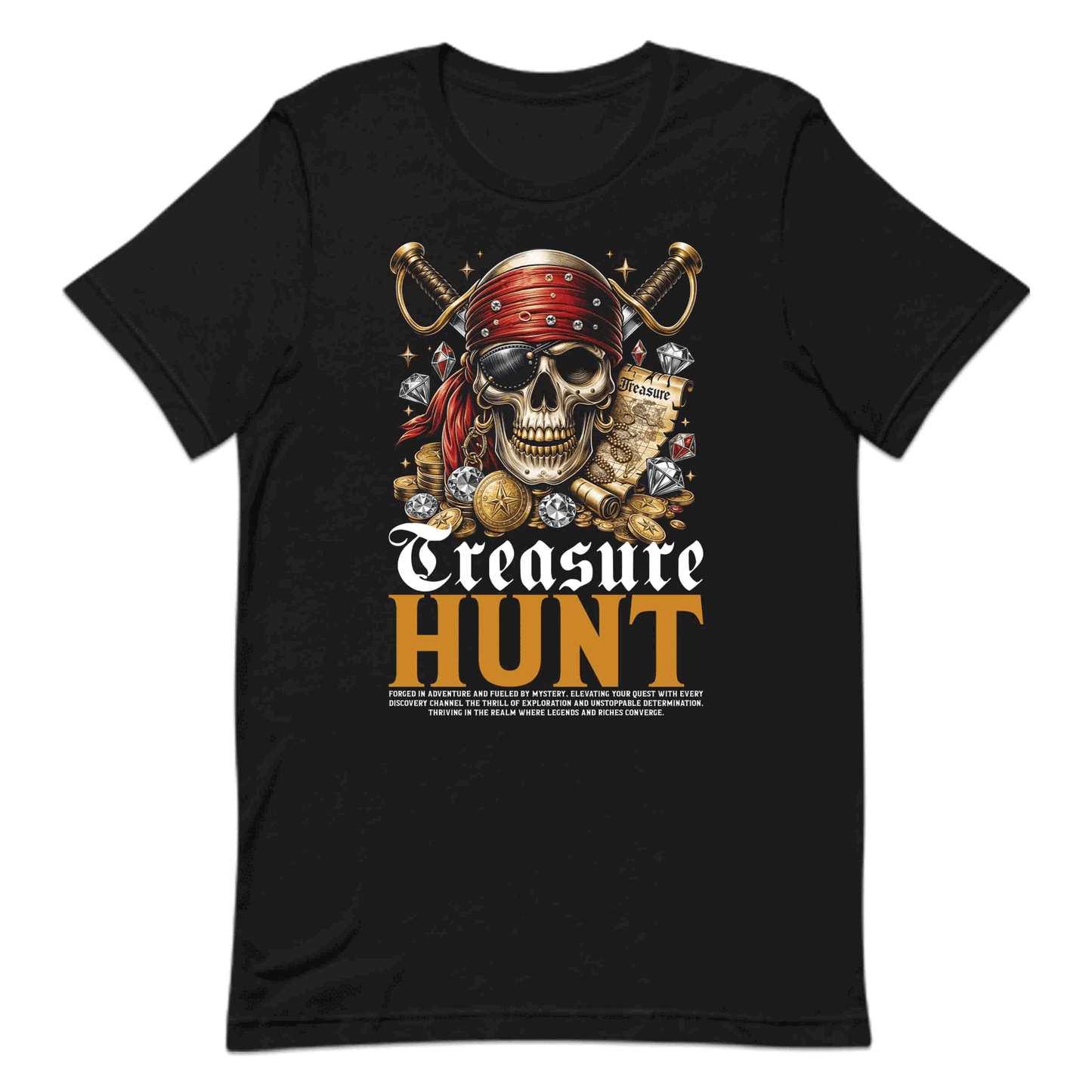 Pirate Treasure Hunt Skull Mystery Lovers Treasure Map & Gold Coins | PRODUCT CODE: PTRSUEHNMYLV