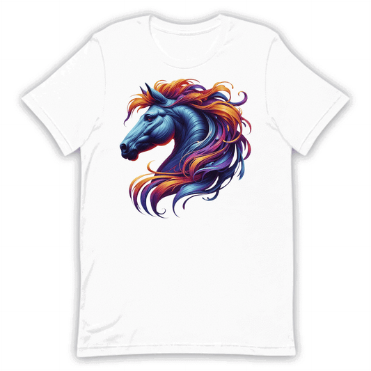 Majestic Horse Mane Artistic Equine Galloping Horse Enthusiasts | PRODUCT CODE: HMJSTCEQRNS